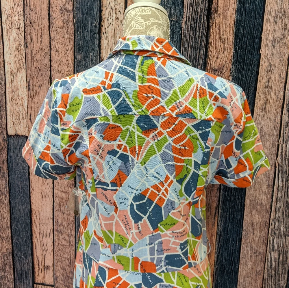 Modcloth Lighthearted Cartographer Romper - Picture 4 of 7